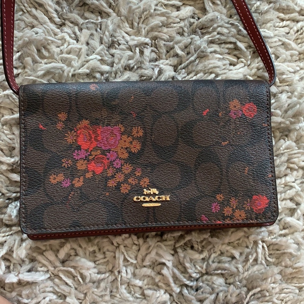 NWT Coach Coated Canvas Shoulder Purse